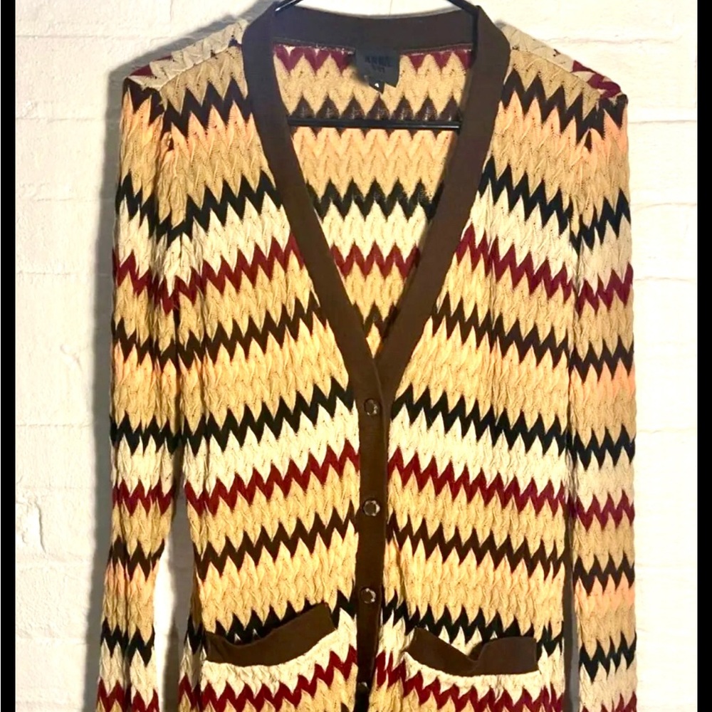 Anna Sui Dip Dye, Button-Up Cardigan